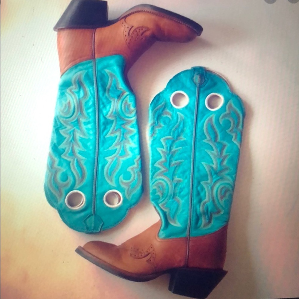Tony Lama Turquoise Cowboy Boot sz. 8